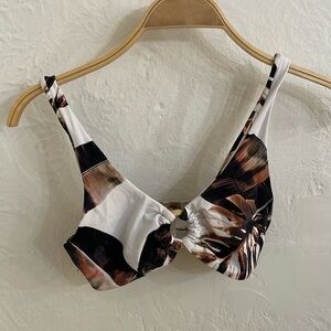 MYBRAZILIANSHOP Women's Caramel Blossom Cassia Bikini Top M White Multi